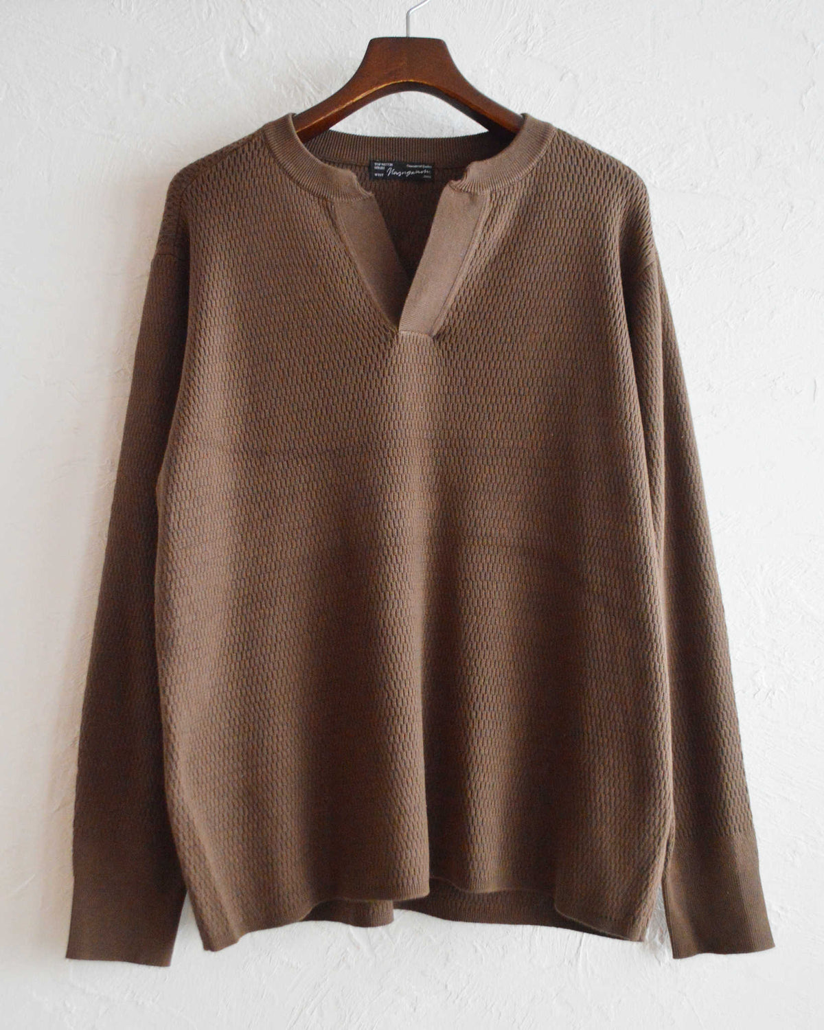 Nasngwam. ナスングワム / COUNTER KNIT カウンターニット (BROWN ブラウン)