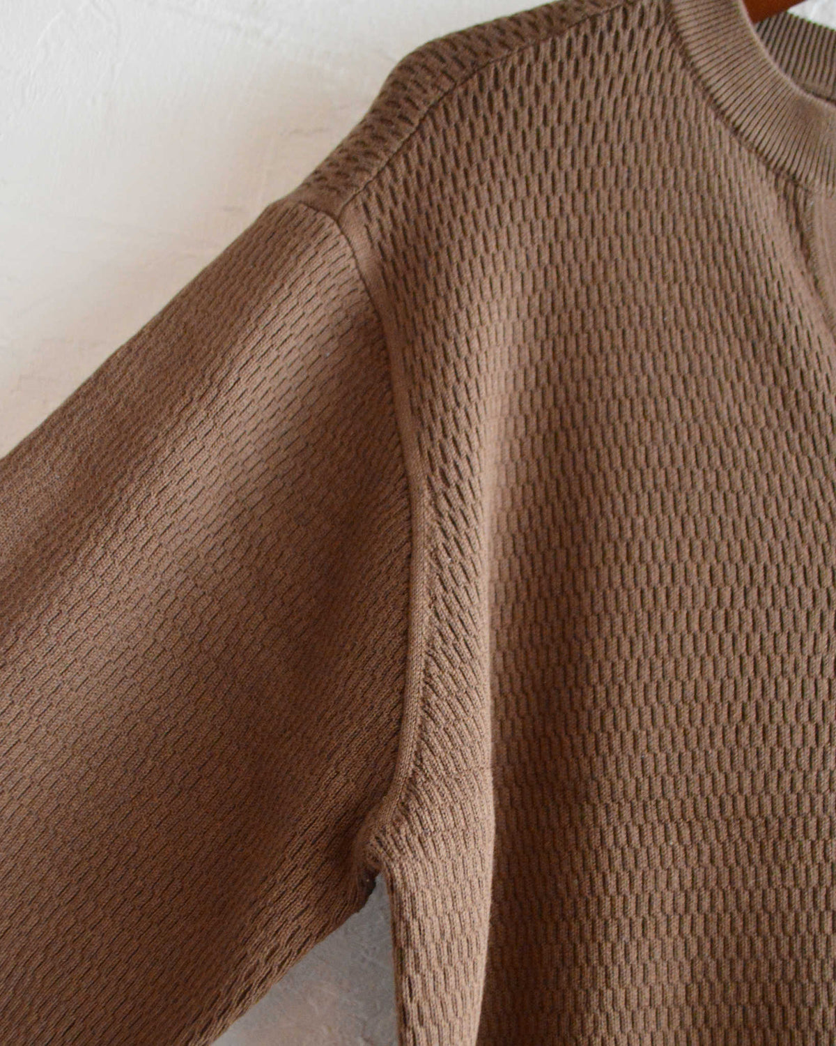 Nasngwam. ナスングワム / COUNTER KNIT カウンターニット (BROWN ブラウン)