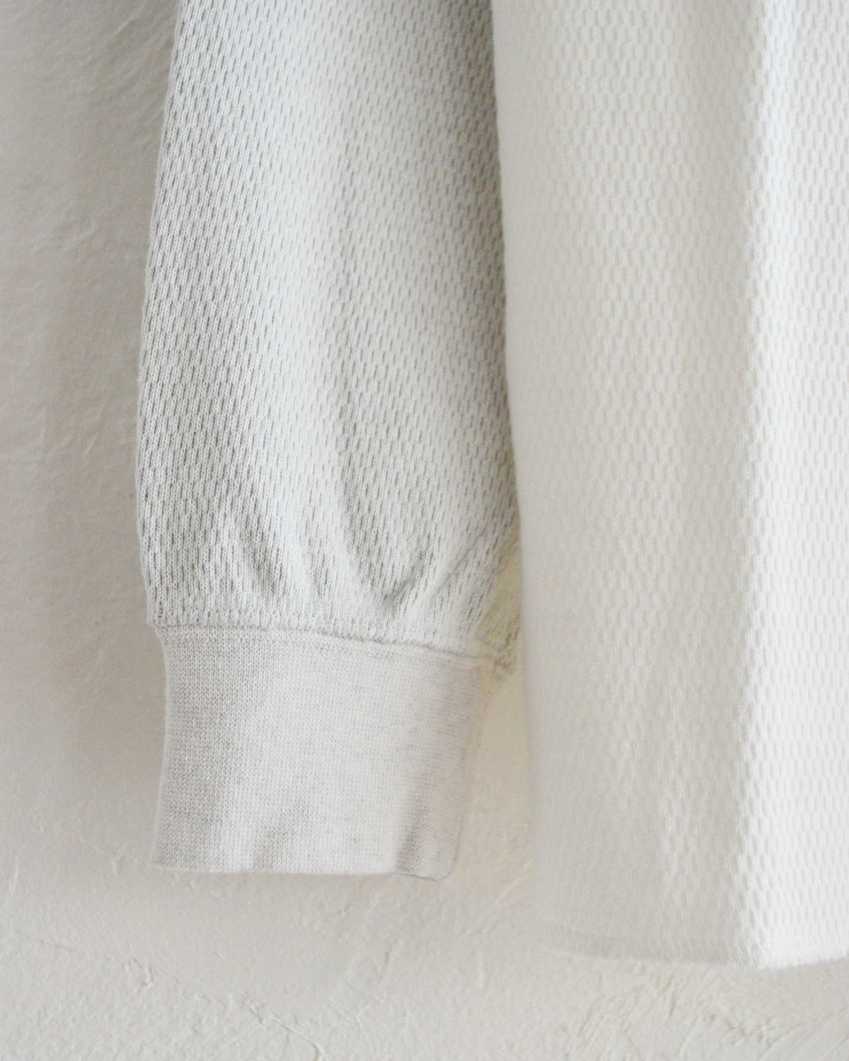 IMPRESTORE インプレストア / Nelson | Honecomb Thermal Freedom L/S Tee ハニカムサーマル (WHITE×GRAY ホワイトグレー)