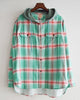 IMPRESTORE インプレストア / Springsteen | Flannel Hooded Shirt フランネルフードシャツ (GREEN×RED グリーンレッド)