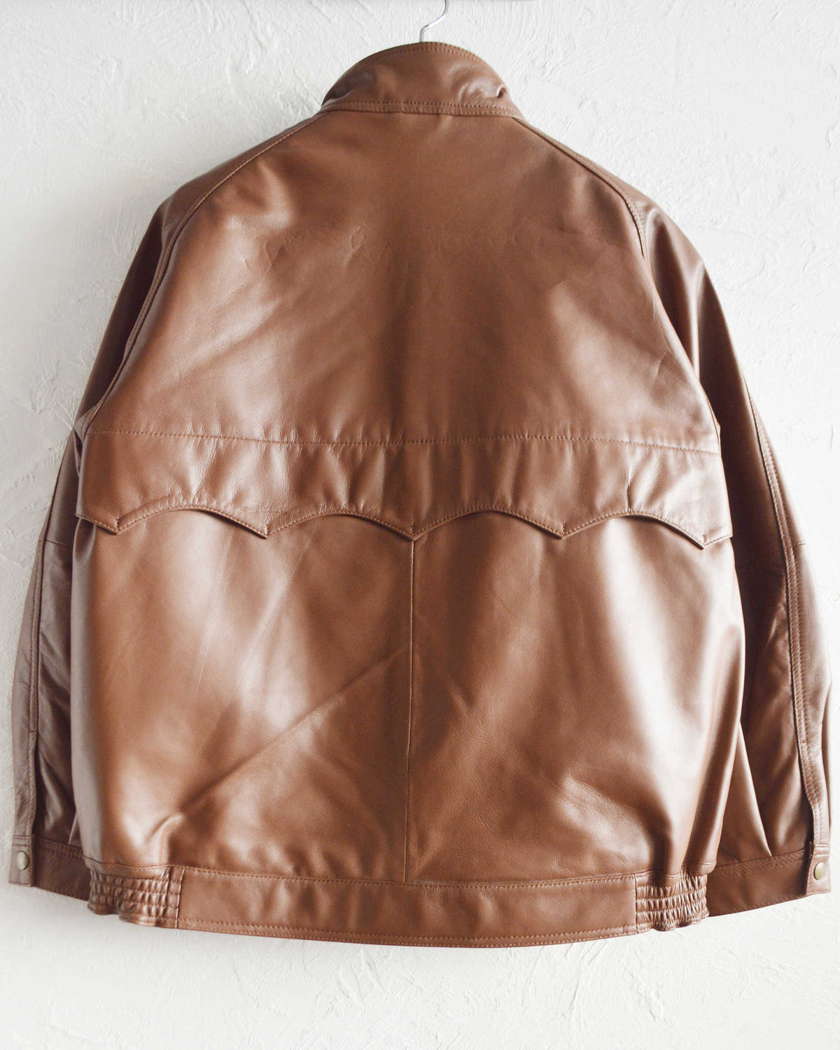 Nasngwam. ナスングワム / ATTRACT LEATHER JACKET アトラクトレザージャケット Ssize (BROWN ブラウン)