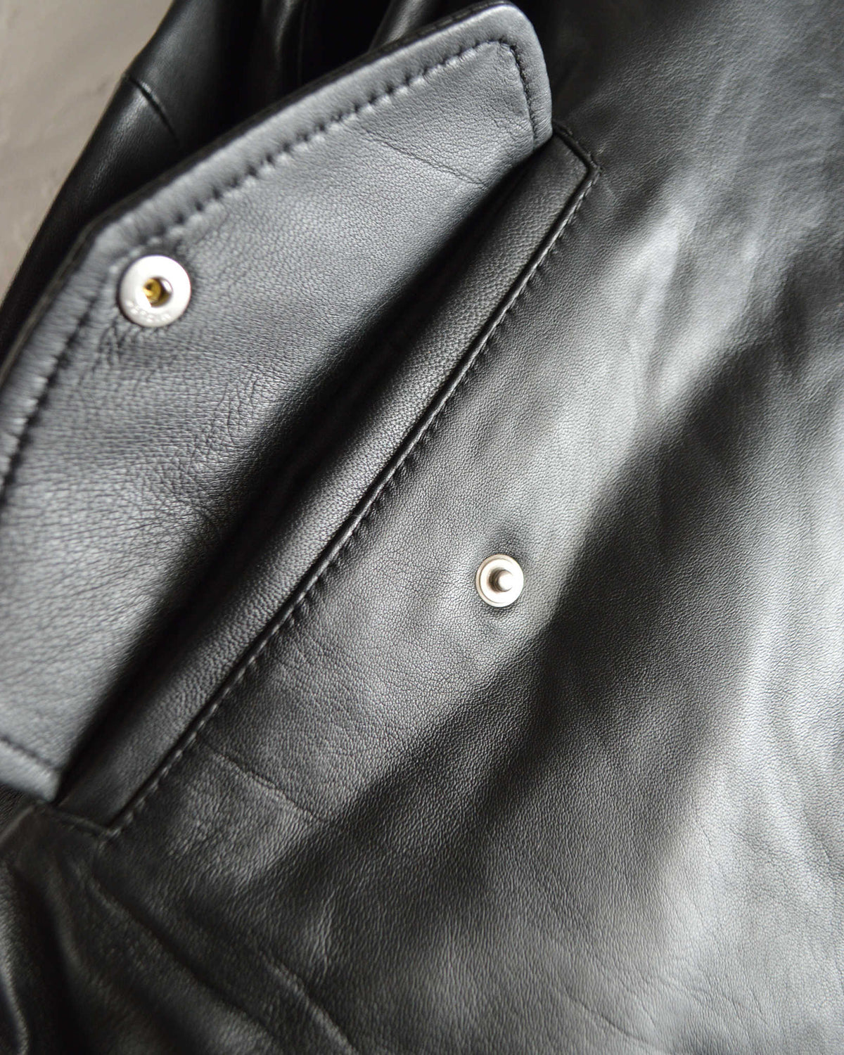 Nasngwam. ナスングワム / ATTRACT LEATHER JACKET アトラクトレザージャケット Ssize (BLACK ブラック)