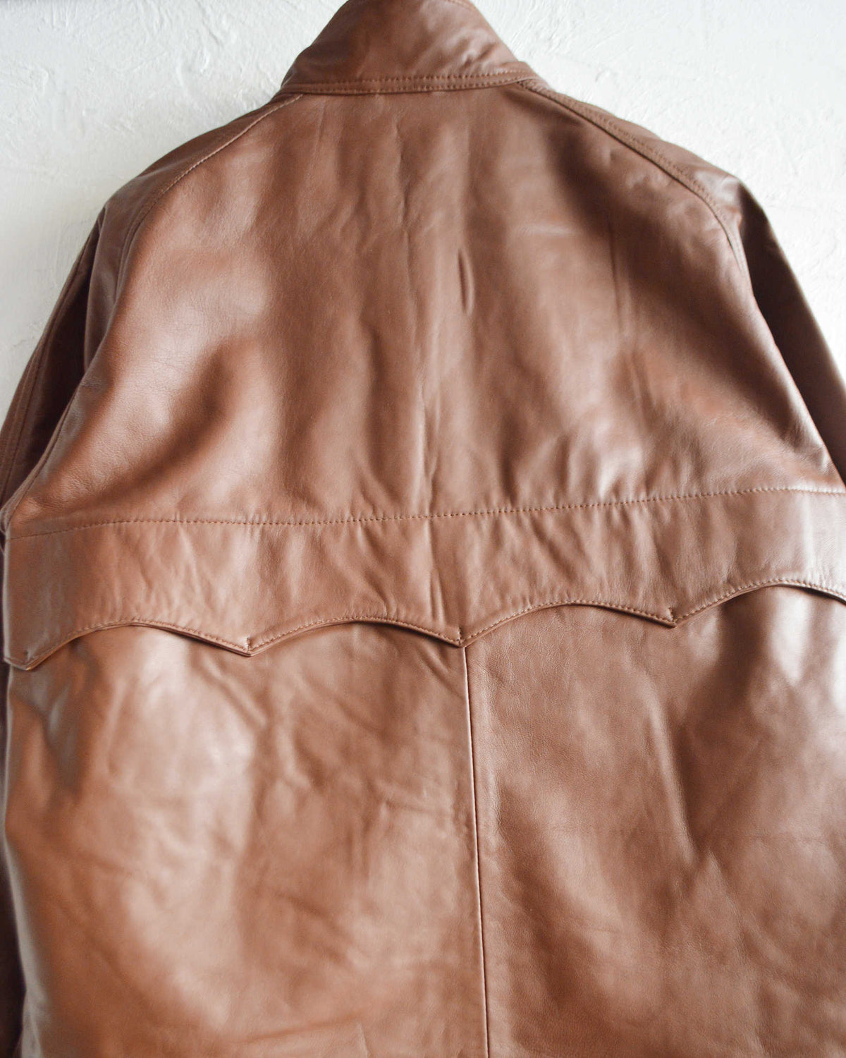 Nasngwam. ナスングワム / ATTRACT LEATHER JACKET アトラクトレザージャケット Msize (BROWN ブラウン)