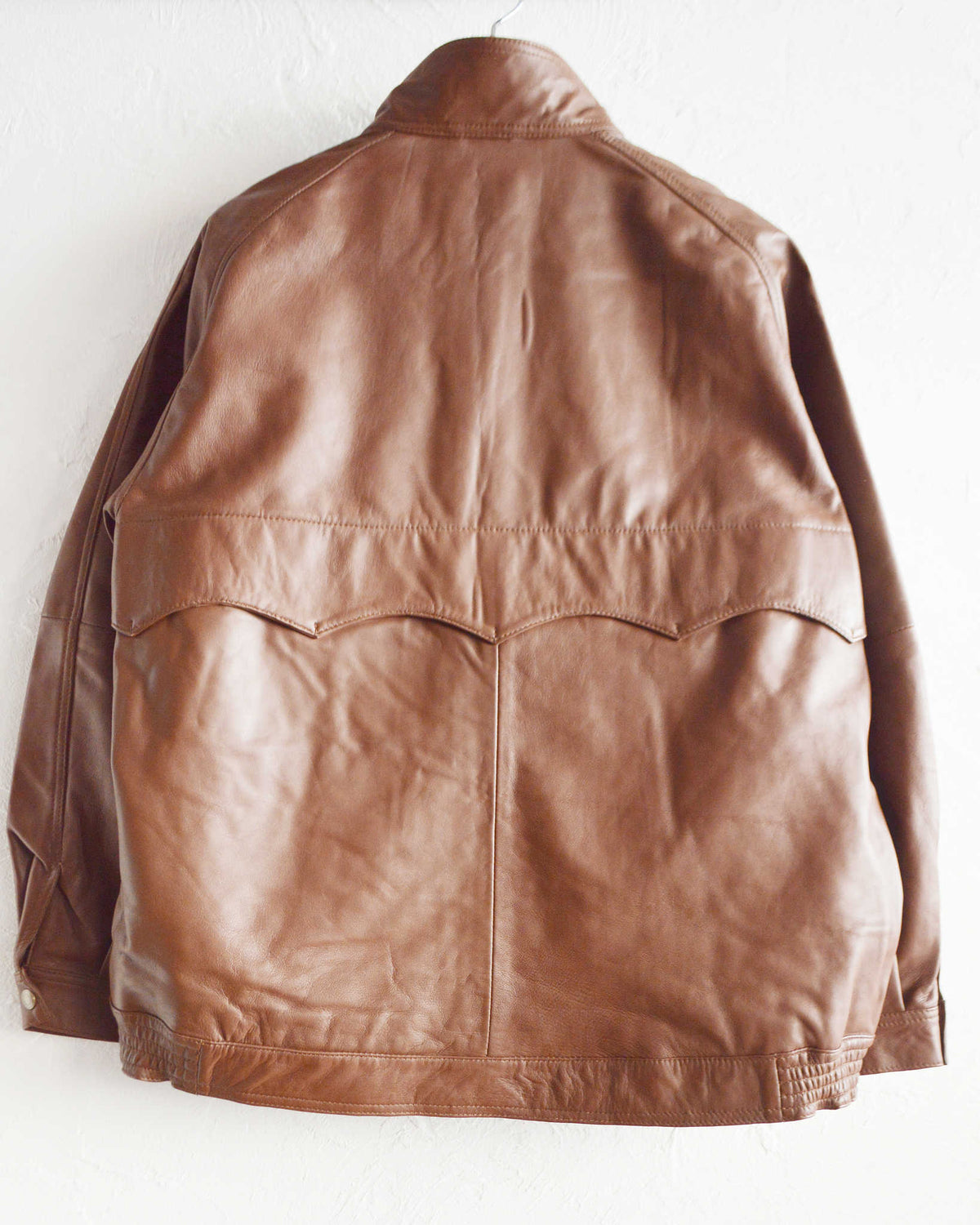 Nasngwam. ナスングワム / ATTRACT LEATHER JACKET アトラクトレザージャケット Msize (BROWN ブラウン)