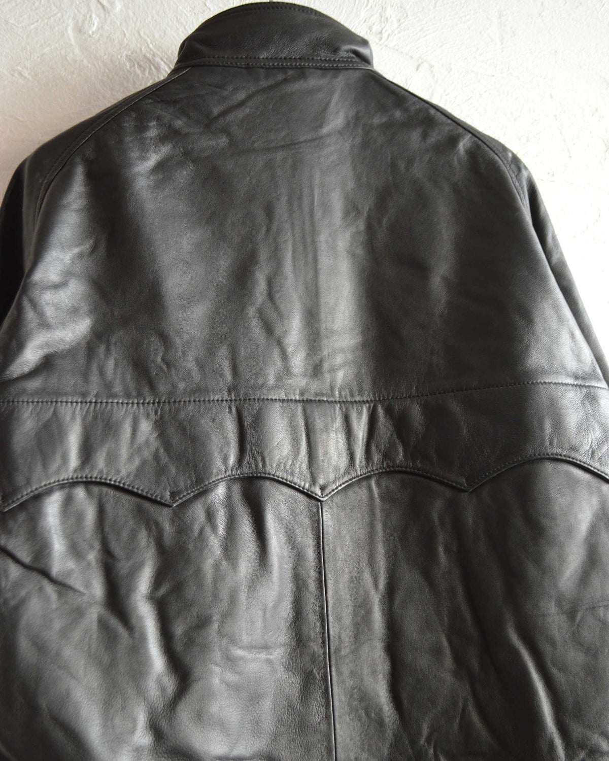 Nasngwam. ナスングワム / ATTRACT LEATHER JACKET アトラクトレザージャケット Ssize (BLACK ブラック)