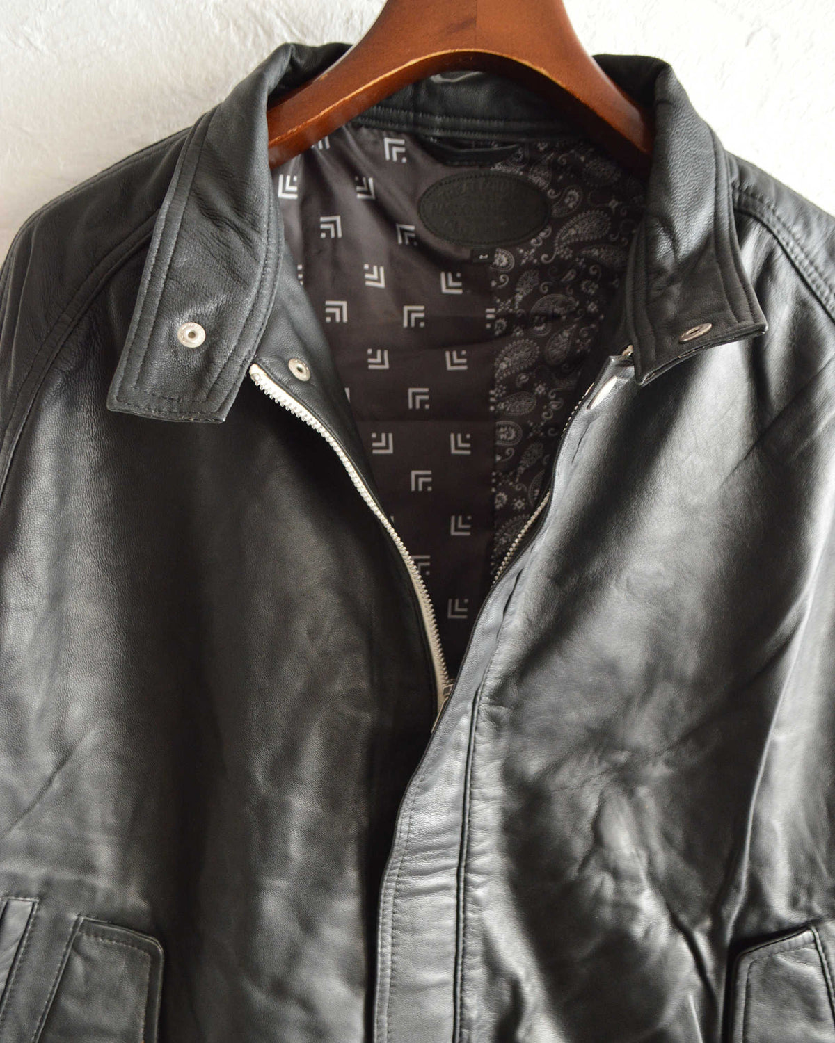 Nasngwam. ナスングワム / ATTRACT LEATHER JACKET アトラクトレザージャケット Msize (BLACK ブラック)