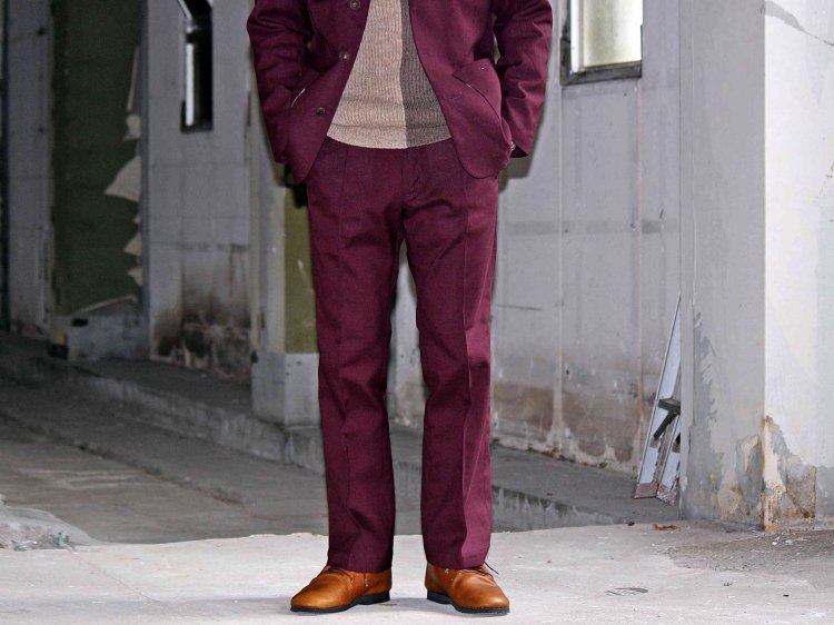 Nasngwam. ナスングワム / JACSON PANTS ジャクソンパンツ （BURGUNDY / バーガンディ）