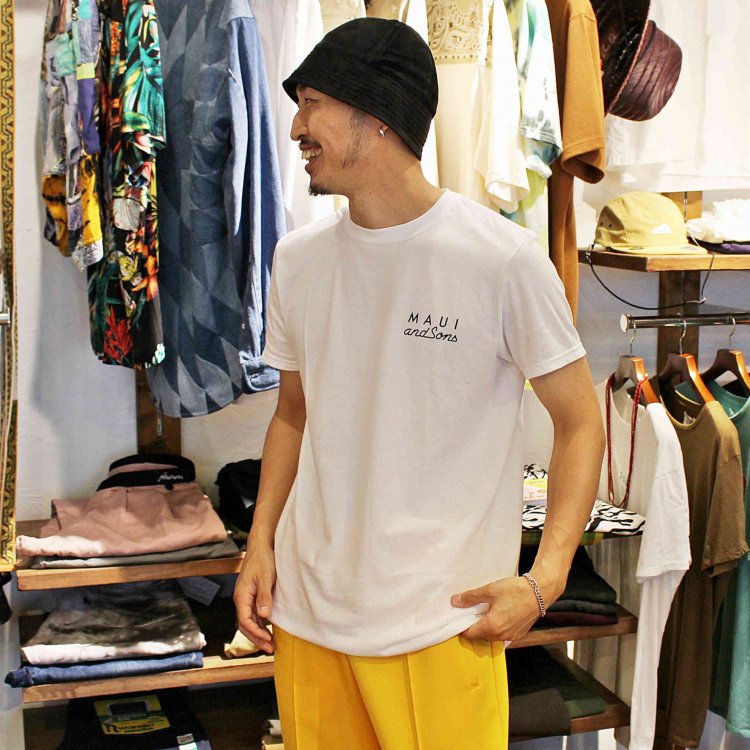 MAUI and Sons マウイ＆サンズ　/ SS Tee Ｔシャツ (WHITE ホワイト)