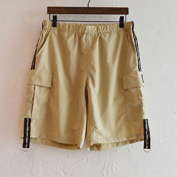 LAST CHANCE ラストチャンス / Wire Tape w/D-Ring Cargo Shorts ワイヤーテープディーリングカーゴショーツ (BEIGE ベージュ）