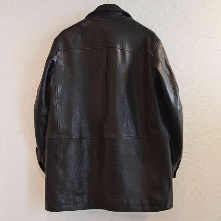 AWESOME LEATHER オーサムレザー / CAR COAT カーコート (BLACK ブラック)