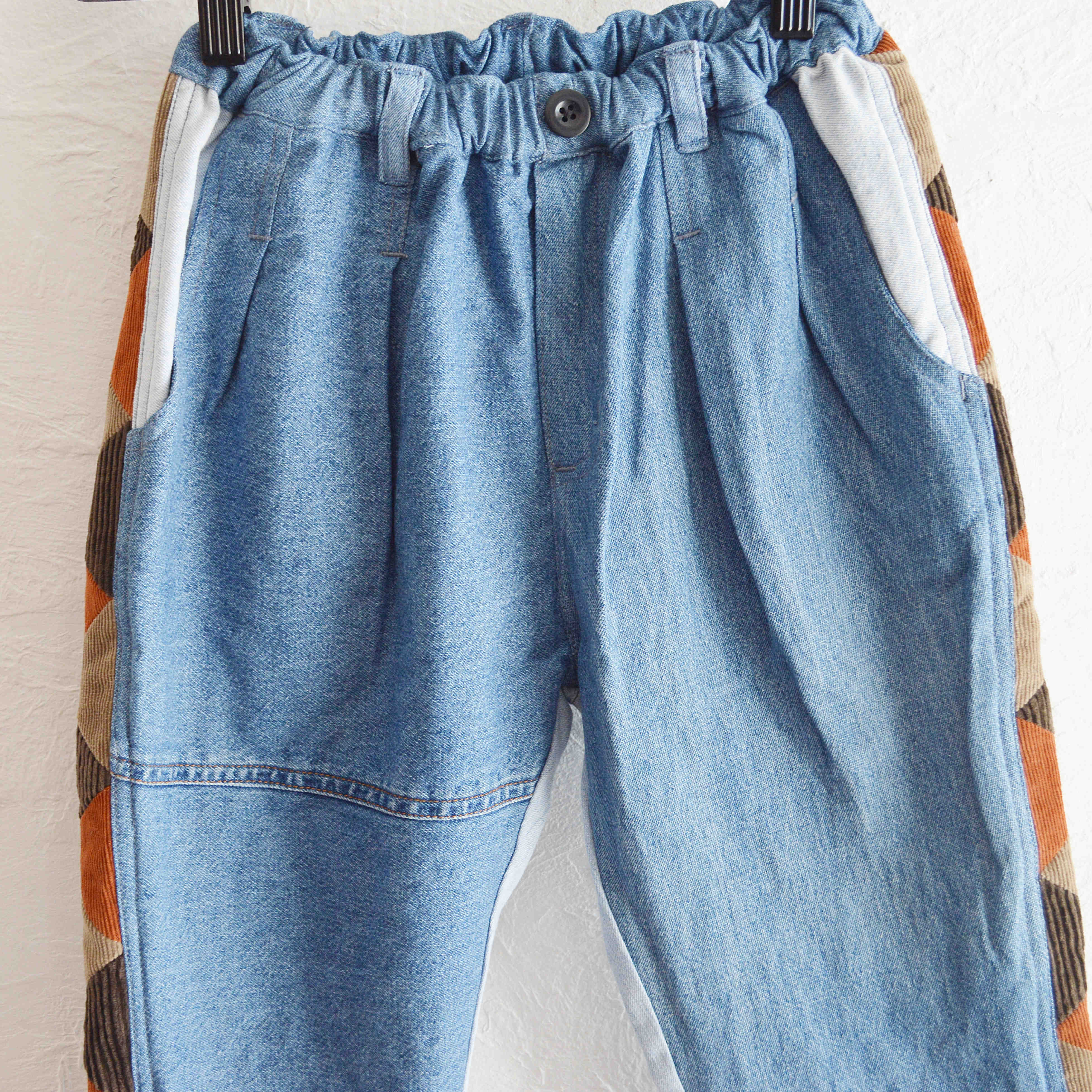 Nasngwam.Kids ナスングワムキッズ / BARBARIAN LINE PANTS バーバリアンラインパンツ (DENIM デニム）