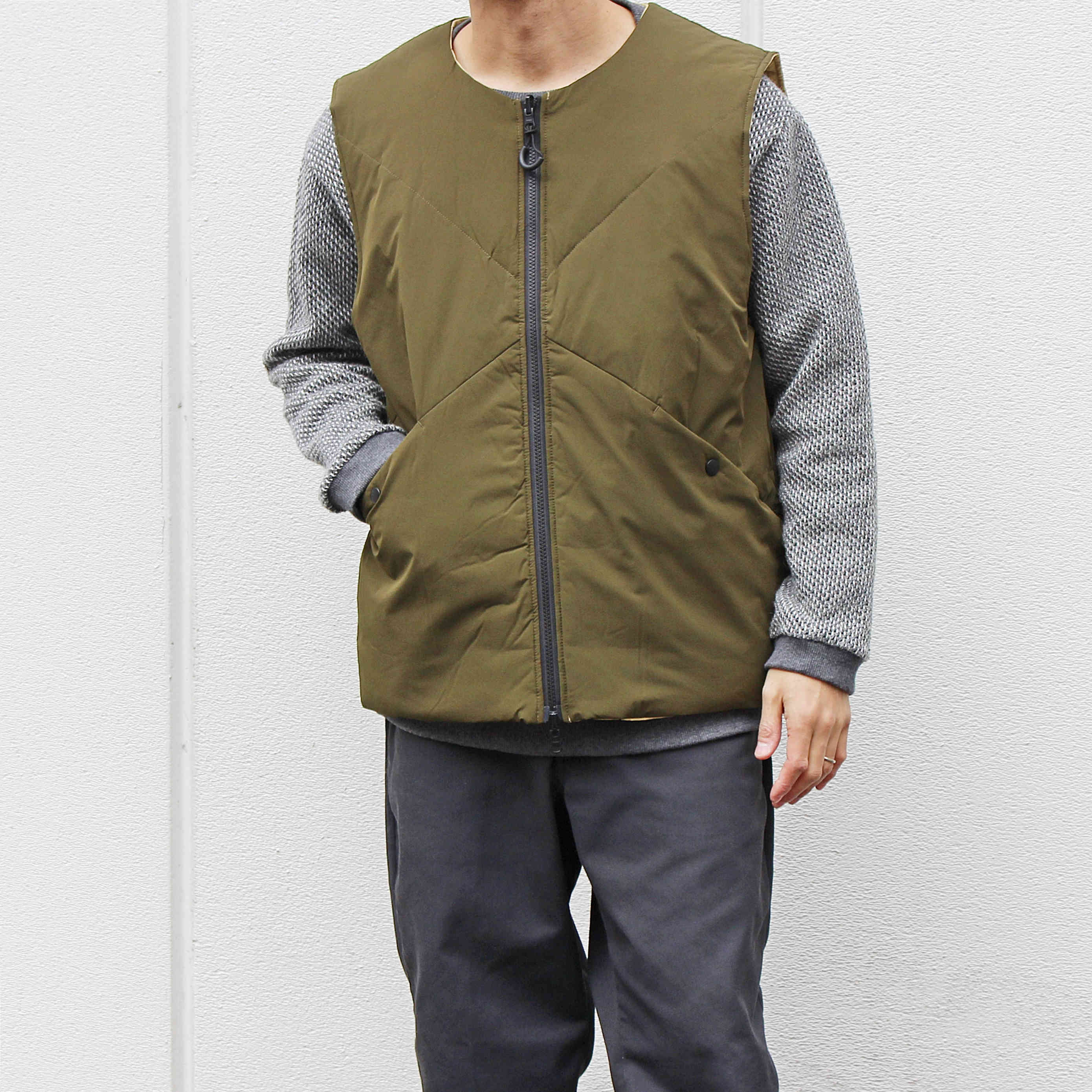 modemdesign モデムデザイン / dacron reversible down vest ダクロン