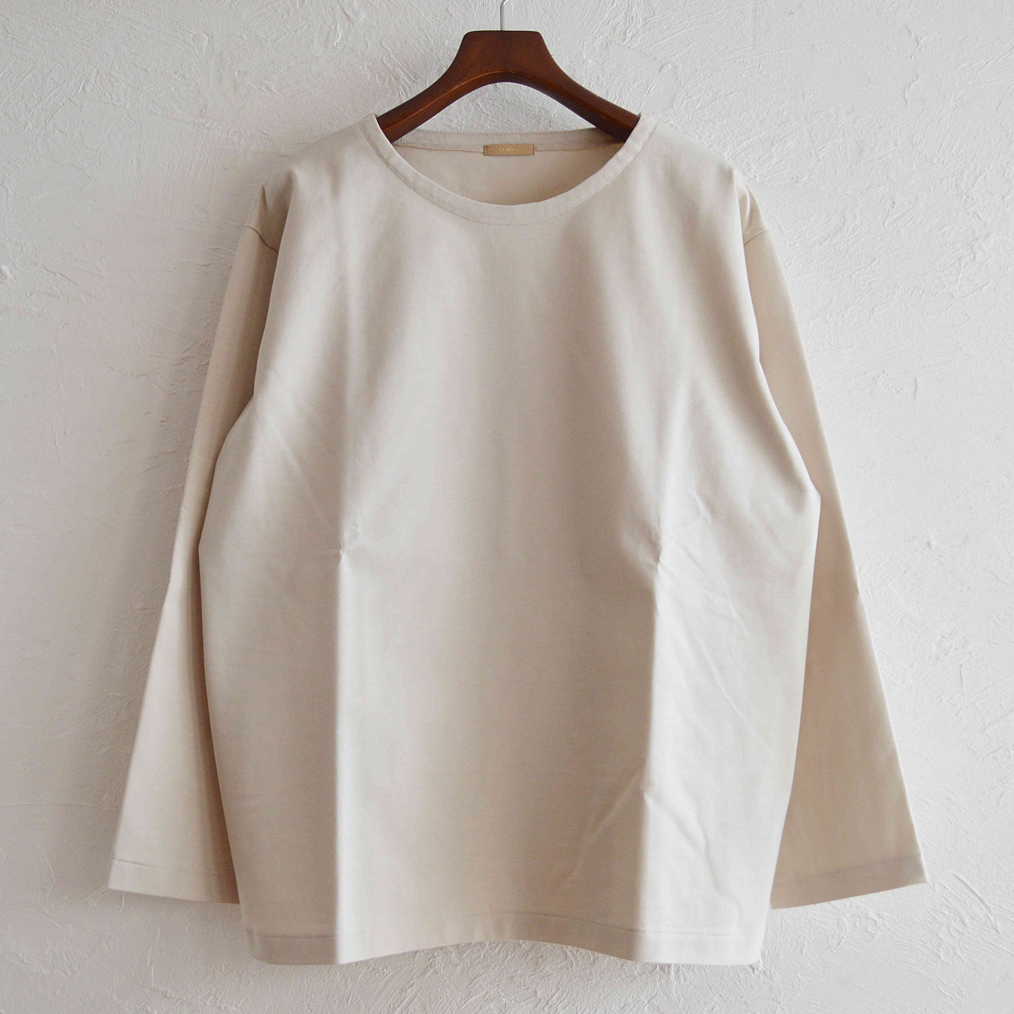 LAMOND ラモンド / ORGANIC COTTON BASQUE SHIRT オーガニックコットンバスクシャツ (LIGHT GRAY ライトグレー)