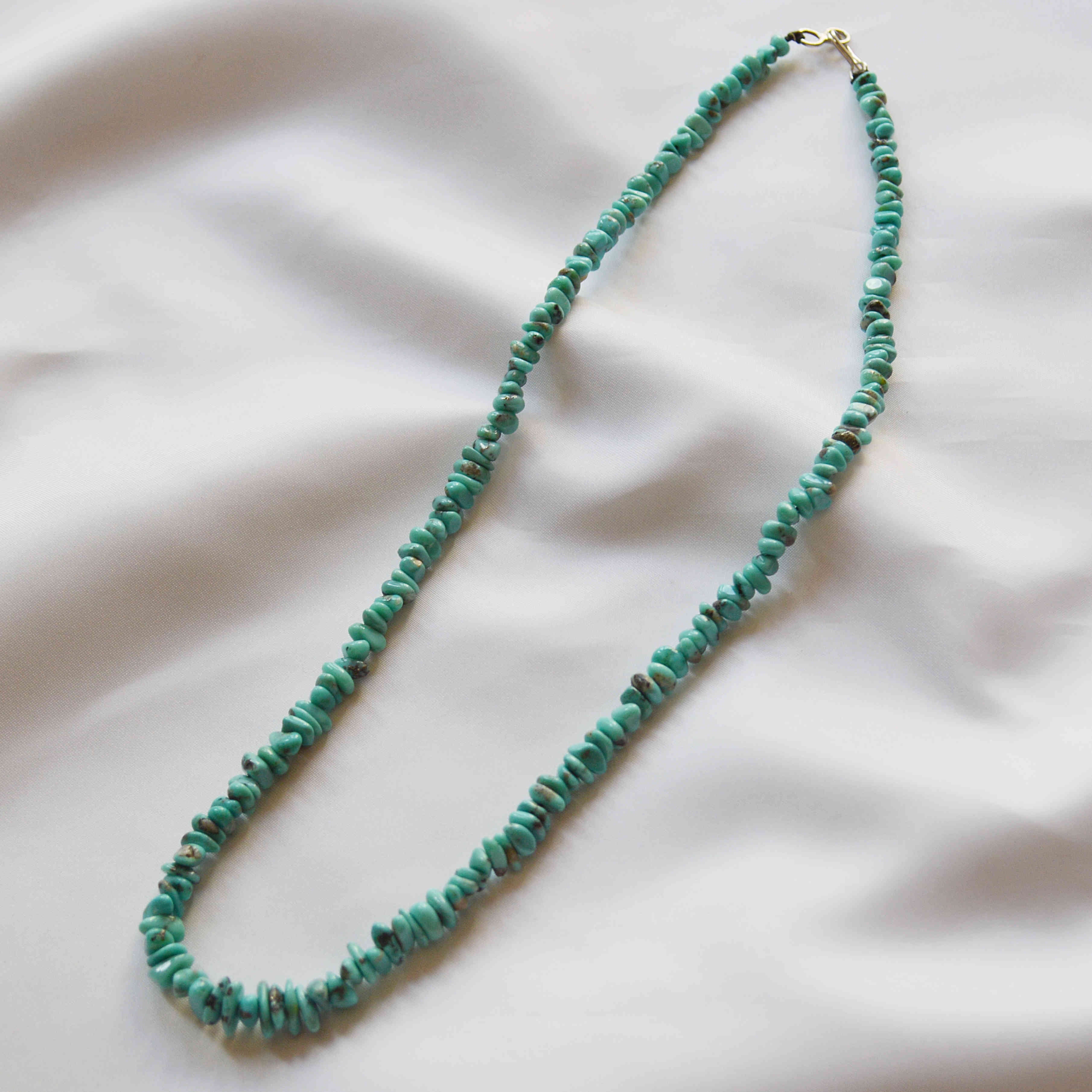 Indian jewelry インディアンジュエリー / Navajo Nugget Necklace ナヴァホナゲットネックレス (Sonoran Gold Turquoise ソロナンゴールド)