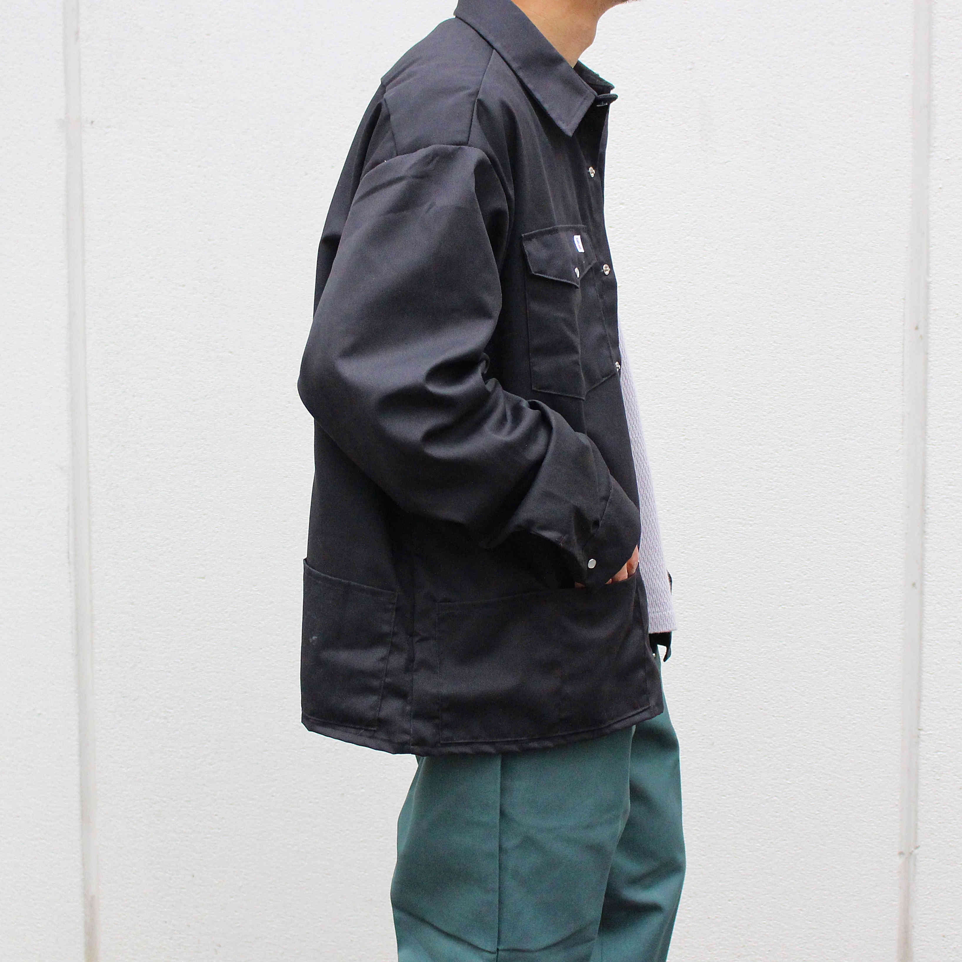 BIG BILL ビックビル / Premium Long Sleeve Snap Front Work Shirt 5 Pocket Big Box (BLACK ブラック)