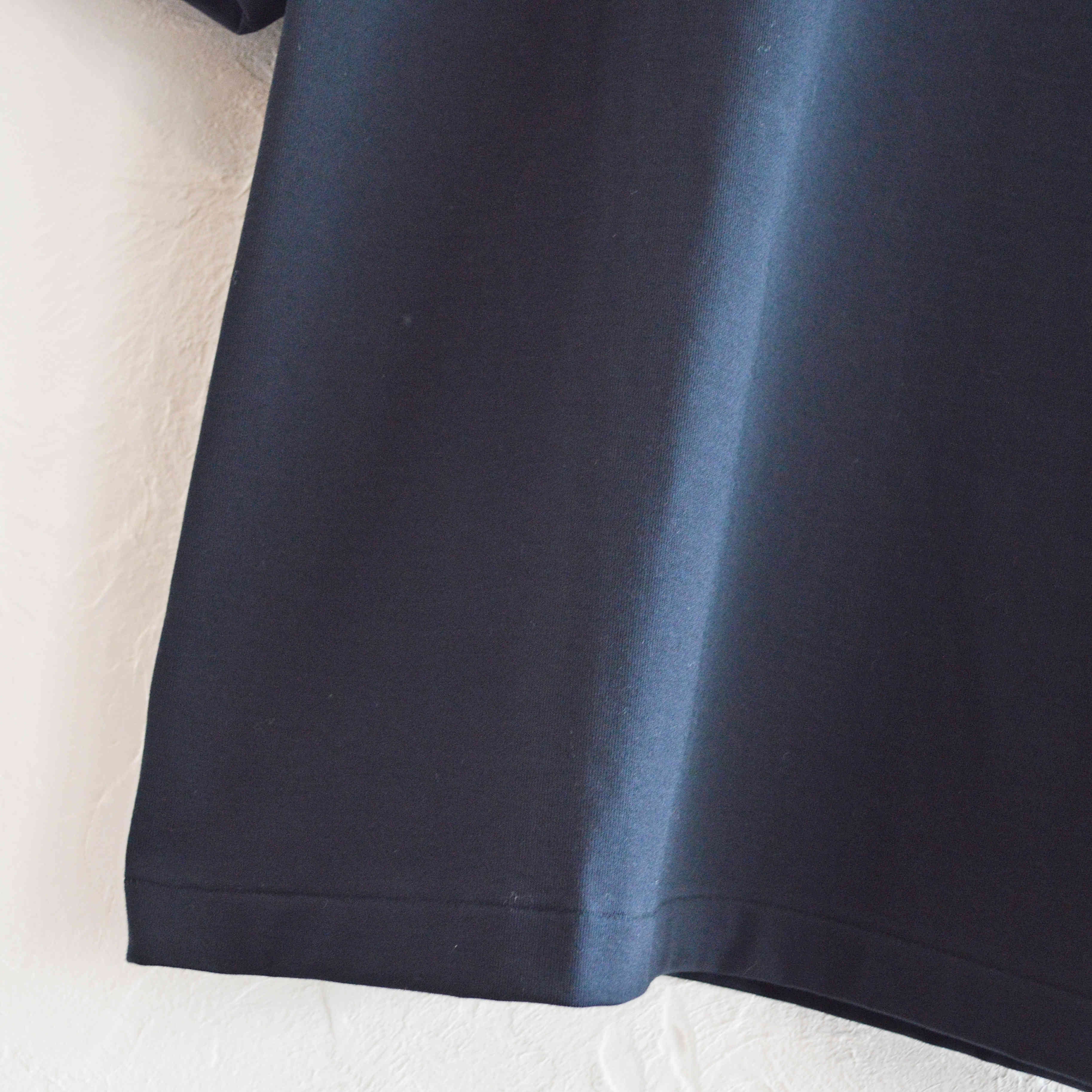 LAMOND ラモンド / ORGANIC COTTON BASQUE SHIRT オーガニックコットンバスクシャツ (DARK NAVY ダークネイビー)
