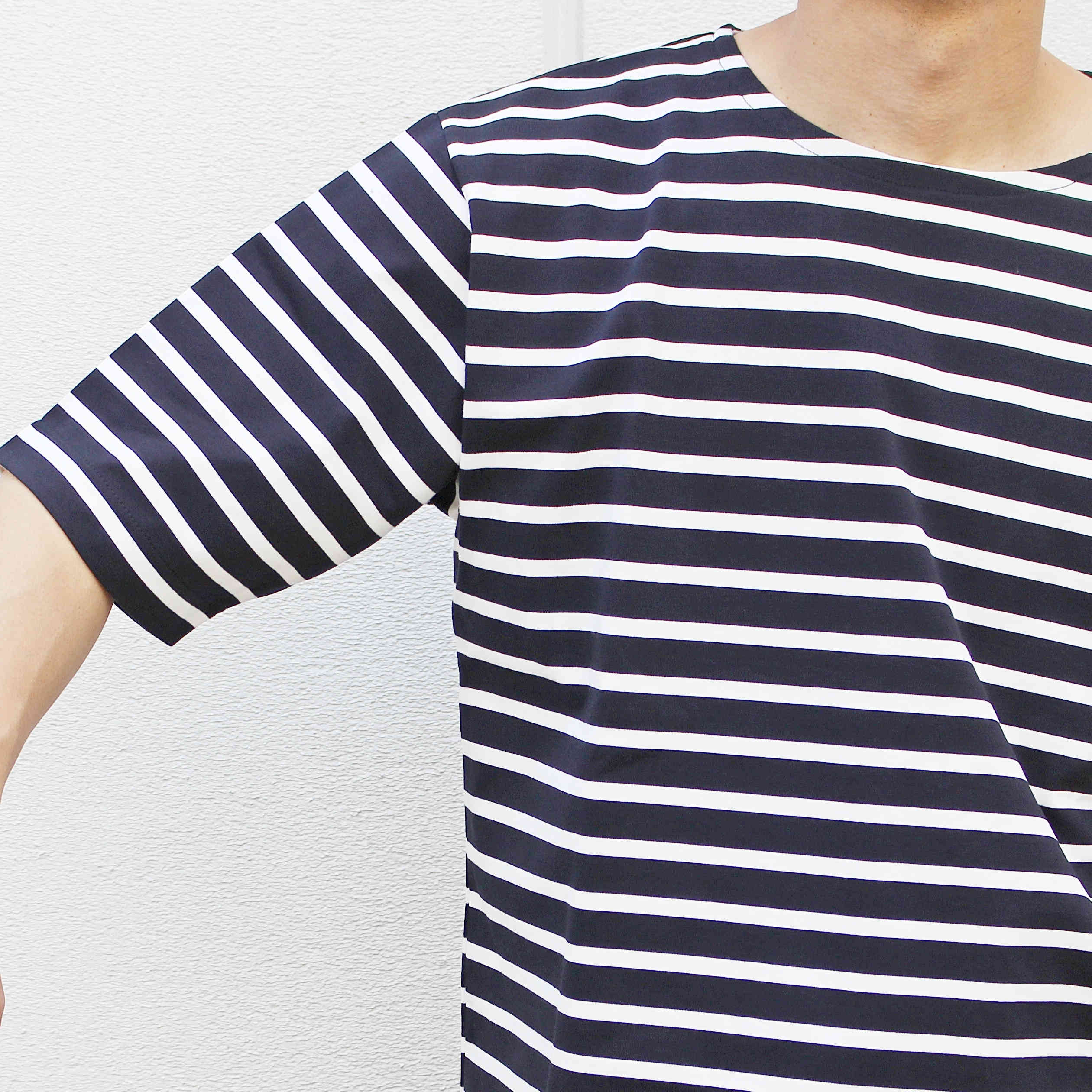 LAMOND ラモンド / ORGANIC COTTON BORDER BASQUE SHIRT オーガニックコットンボーダーバスクシャツ